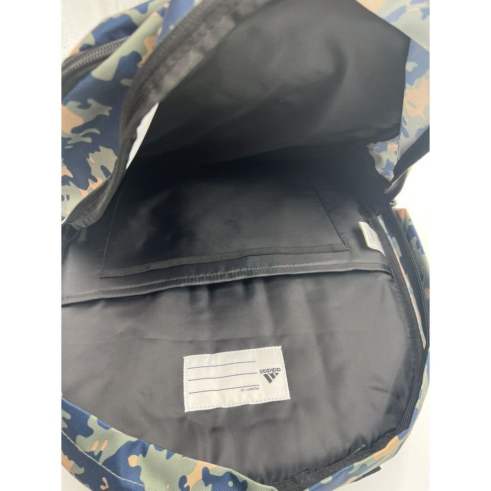 adidas Prime 6 Backpack Essential Camo Crew Navy-Silver Green/Black One Size - Picture 5 of 12